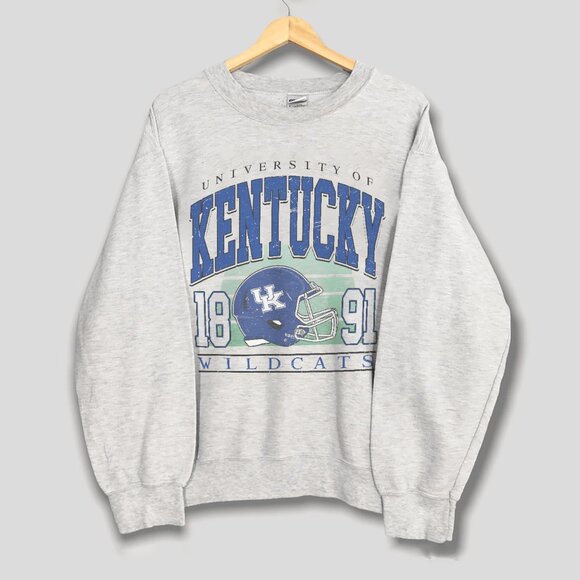 Vintage University of Kentucky Wildcats Football Unisex Sweatshirt, NCAA Shirt - Picture 1 of 2